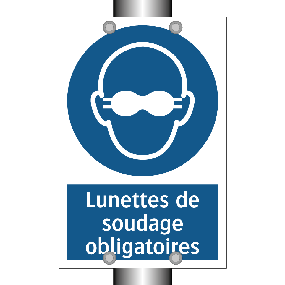 Lunettes de soudage obligatoires