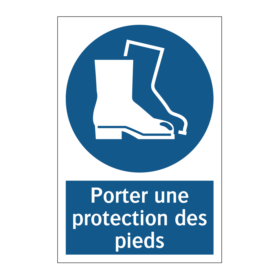 Porter une protection des pieds