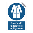 Blouse de laboratoire obligatoire
