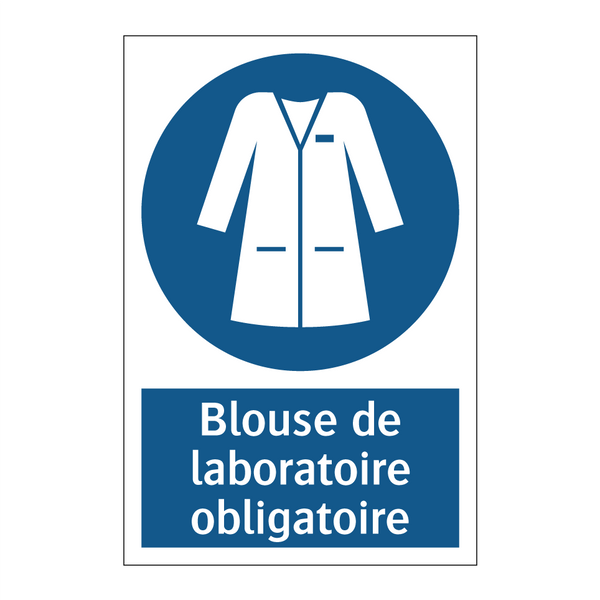 Blouse de laboratoire obligatoire