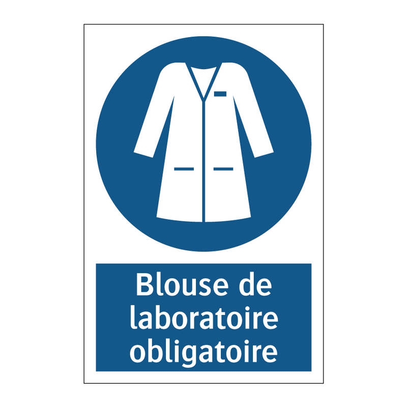 Blouse de laboratoire obligatoire