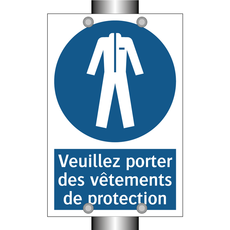 Veuillez porter des vêtements de protection