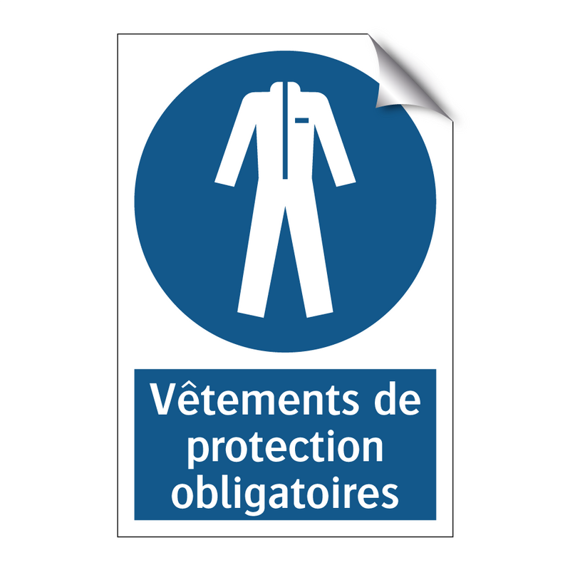 Vêtements de protection obligatoires