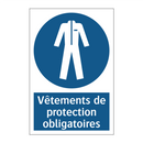Vêtements de protection obligatoires