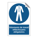 Vêtements de travail réfléchissants obligatoires