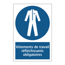 Vêtements de travail réfléchissants obligatoires