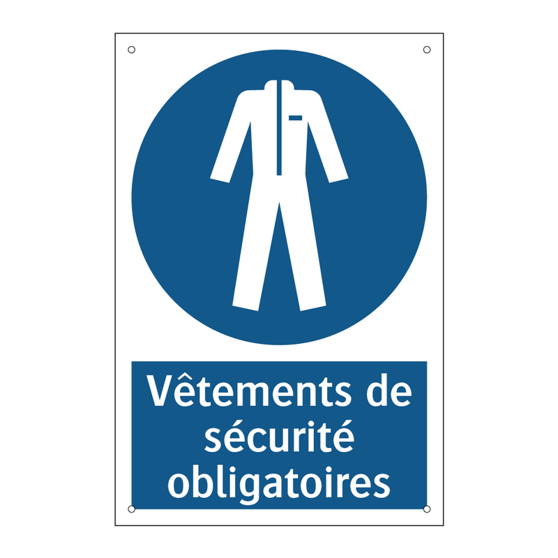 Vêtements de sécurité obligatoires