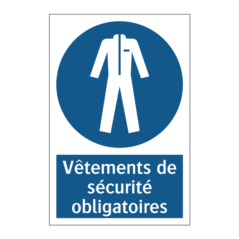 Vêtements de sécurité obligatoires