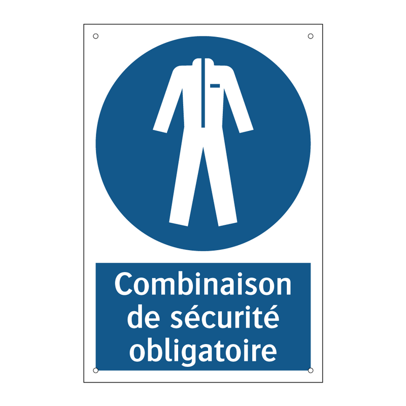 Combinaison de sécurité obligatoire