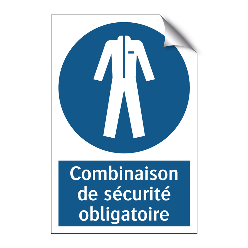 Combinaison de sécurité obligatoire