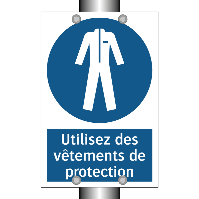 Utilisez des vêtements de protection