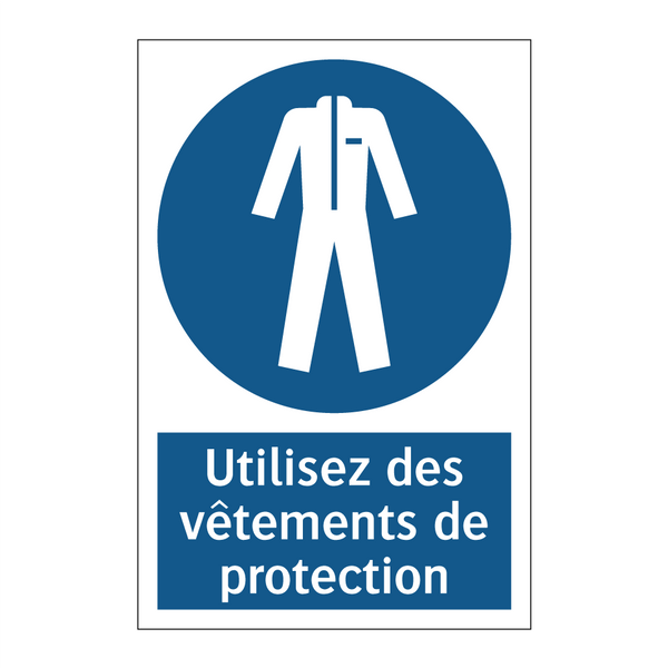 Utilisez des vêtements de protection