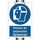Visière de protection obligatoire