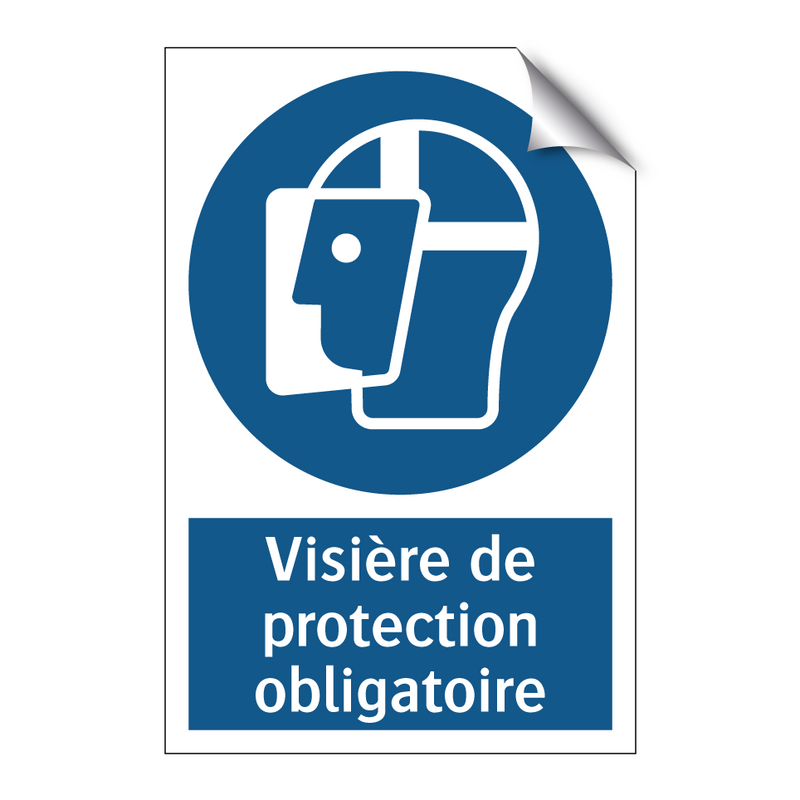 Visière de protection obligatoire