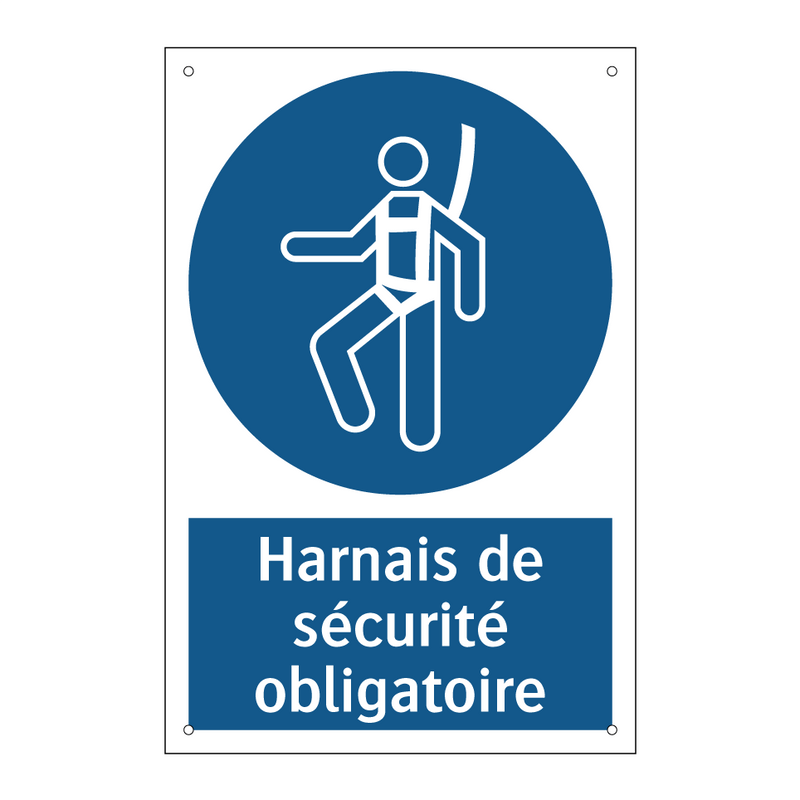 Harnais de sécurité obligatoire