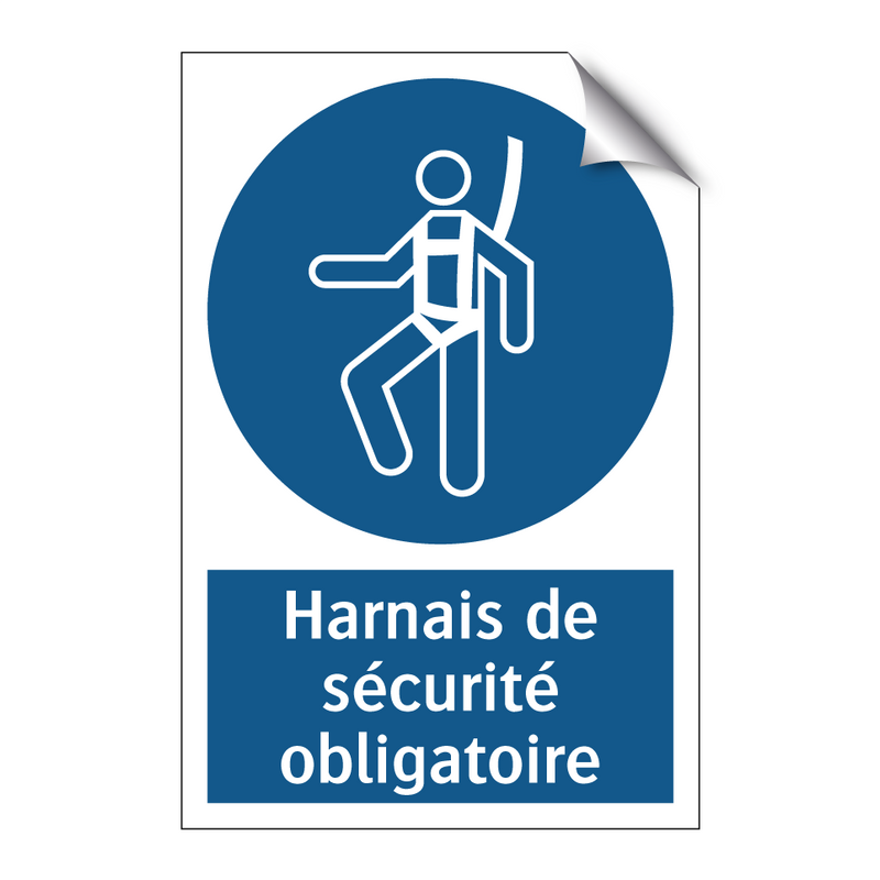 Harnais de sécurité obligatoire