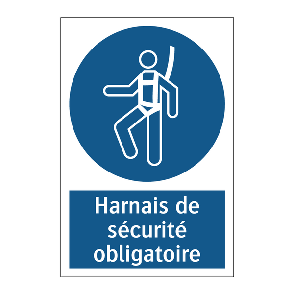 Harnais de sécurité obligatoire