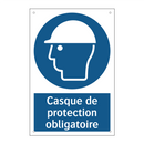 Casque de protection obligatoire