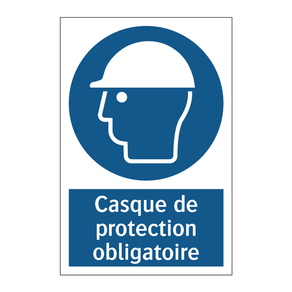 Casque de protection obligatoire