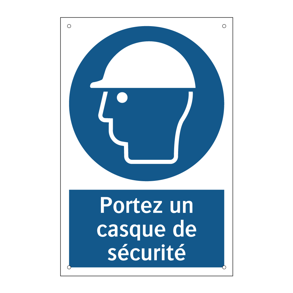 Portez un casque de sécurité