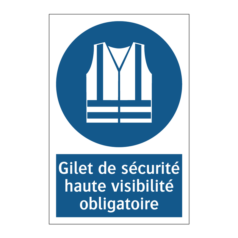 Gilet de sécurité haute visibilité obligatoire