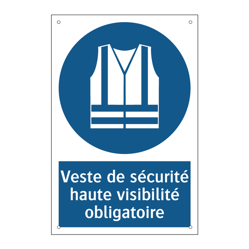 Veste de sécurité haute visibilité obligatoire