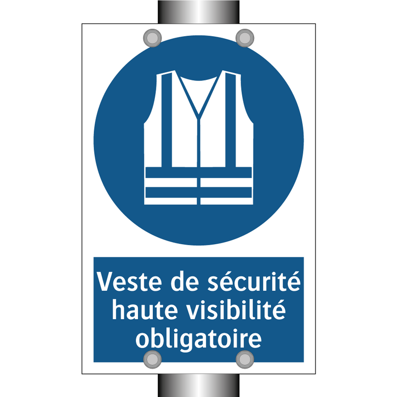 Veste de sécurité haute visibilité obligatoire