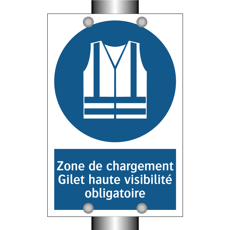 Zone de chargement Gilet haute visibilité obligatoire