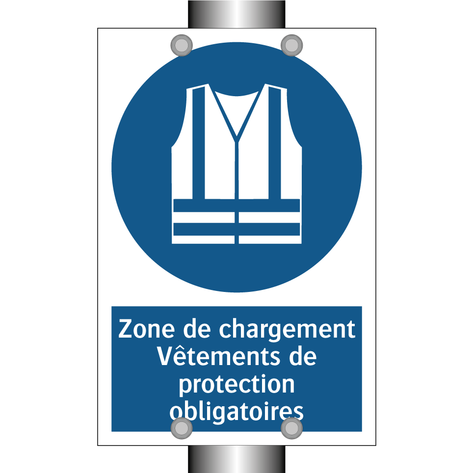 Zone de chargement Vêtements de protection obligatoires