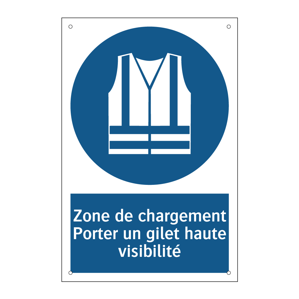 Zone de chargement Porter un gilet haute visibilité