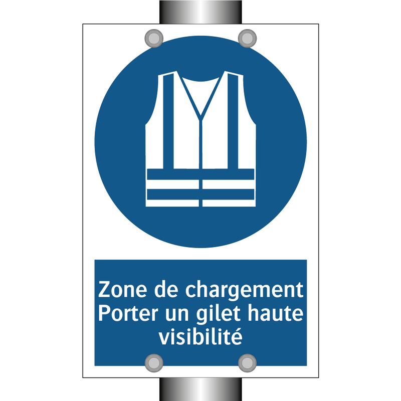 Zone de chargement Porter un gilet haute visibilité