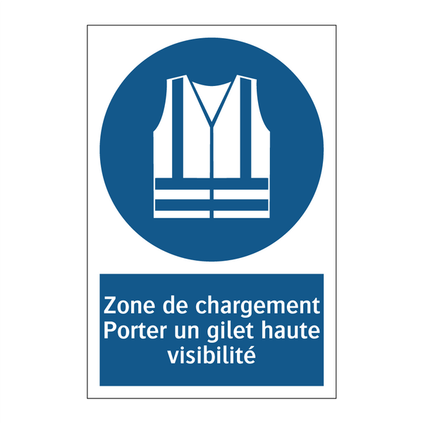Zone de chargement Porter un gilet haute visibilité