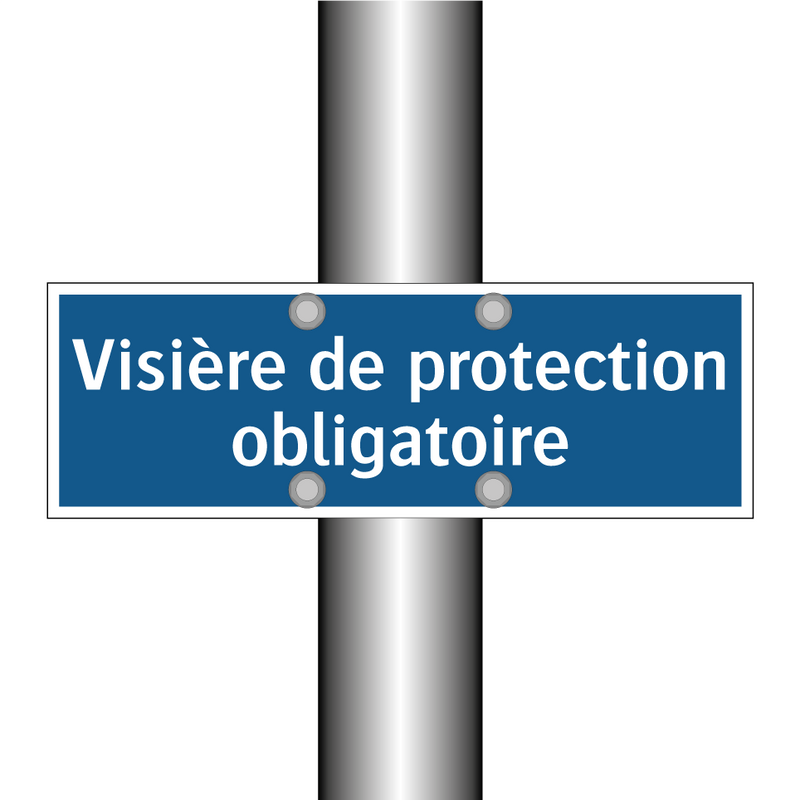 Visière de protection obligatoire