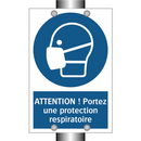 ATTENTION ! Portez une protection respiratoire