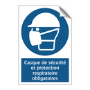 Casque de sécurité et protection respiratoire obligatoires