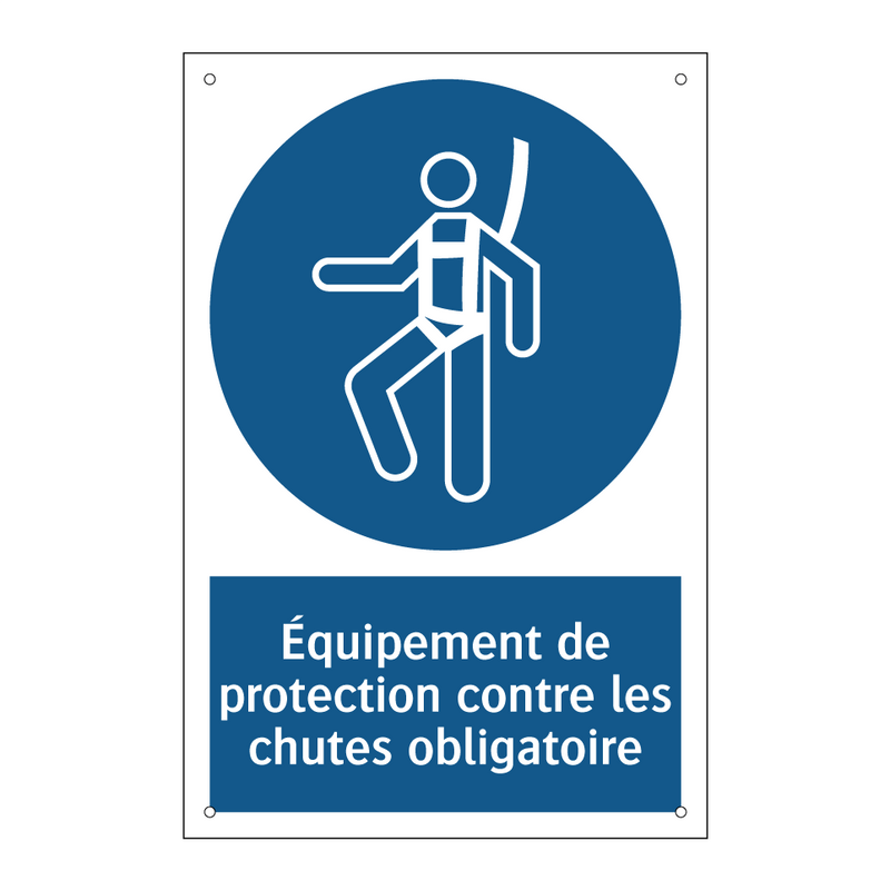 Équipement de protection contre les chutes obligatoire
