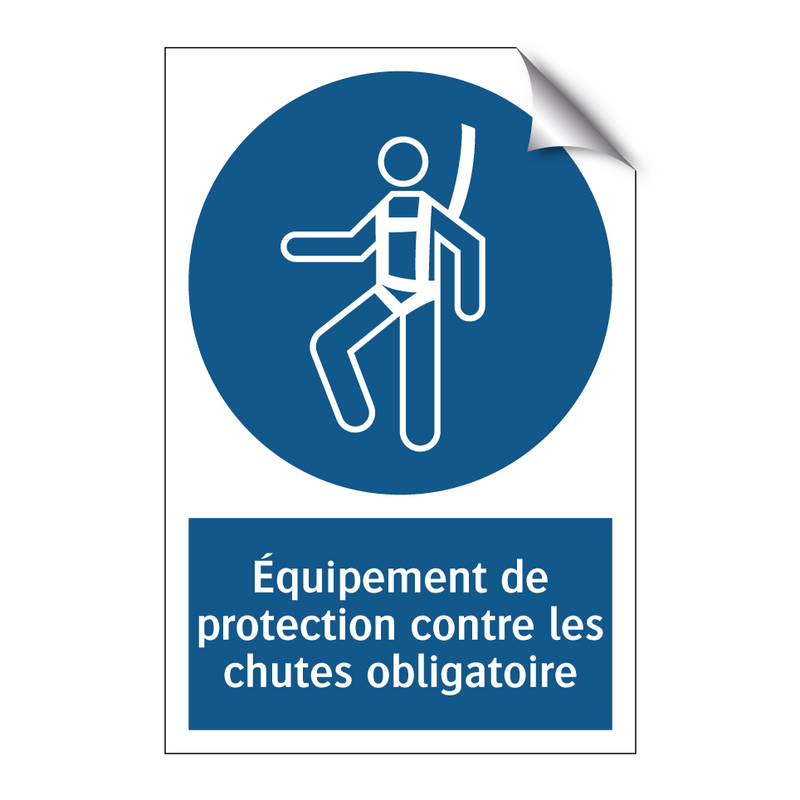Équipement de protection contre les chutes obligatoire
