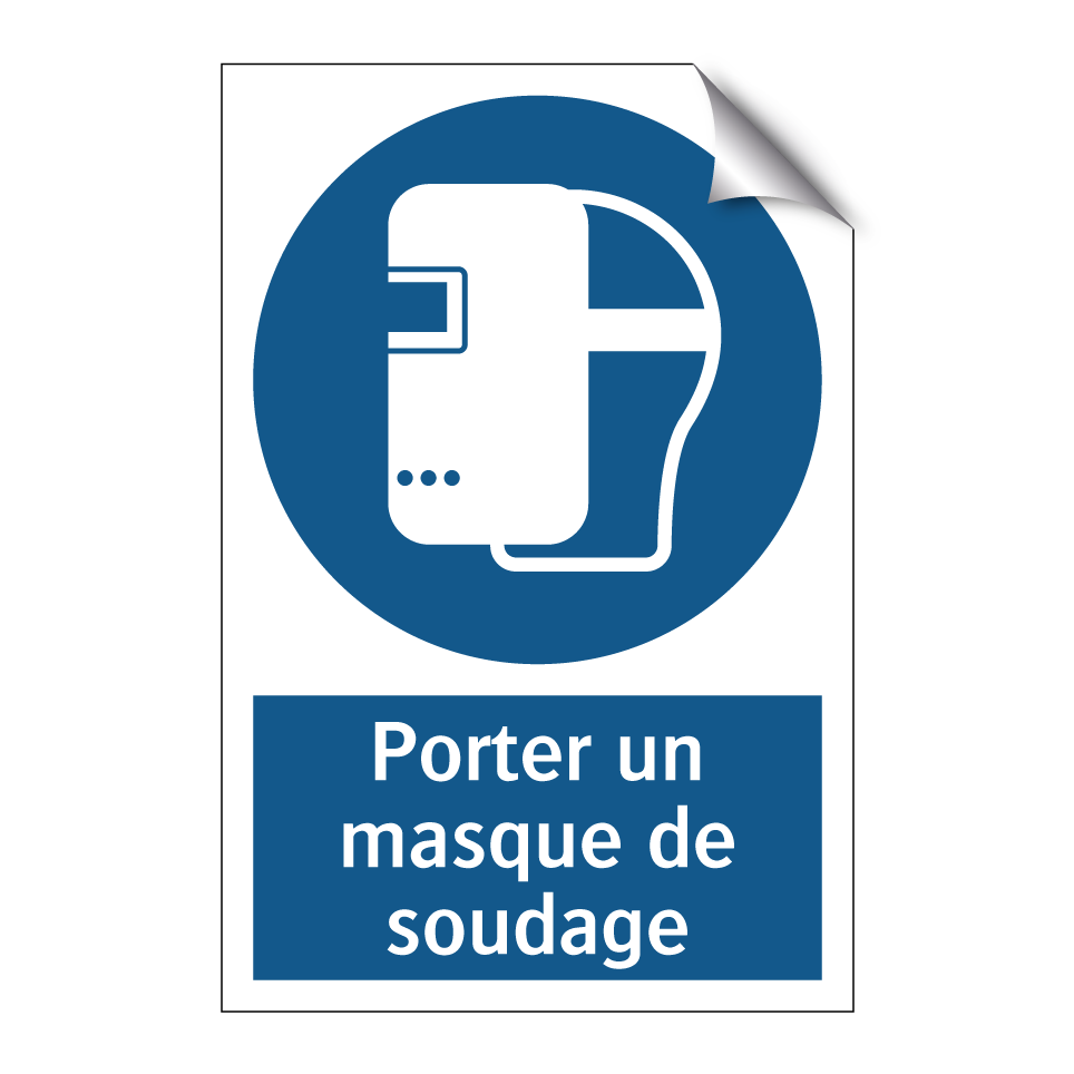 Porter un masque de soudage