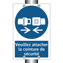 Veuillez attacher la ceinture de sécurité