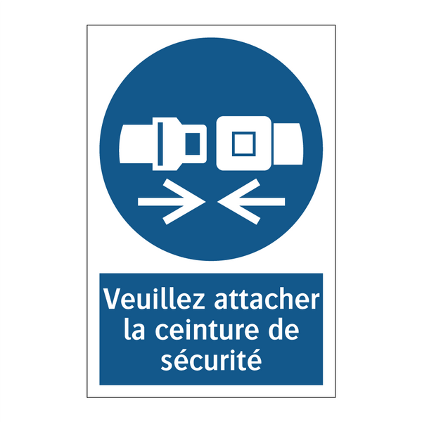 Veuillez attacher la ceinture de sécurité