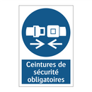 Ceintures de sécurité obligatoires