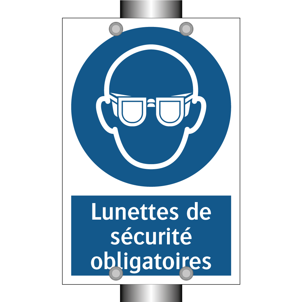 Lunettes de sécurité obligatoires