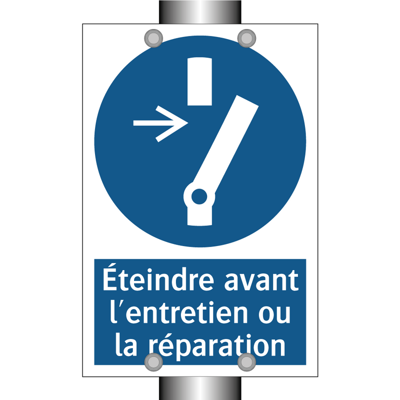 Éteindre avant l'entretien ou la réparation