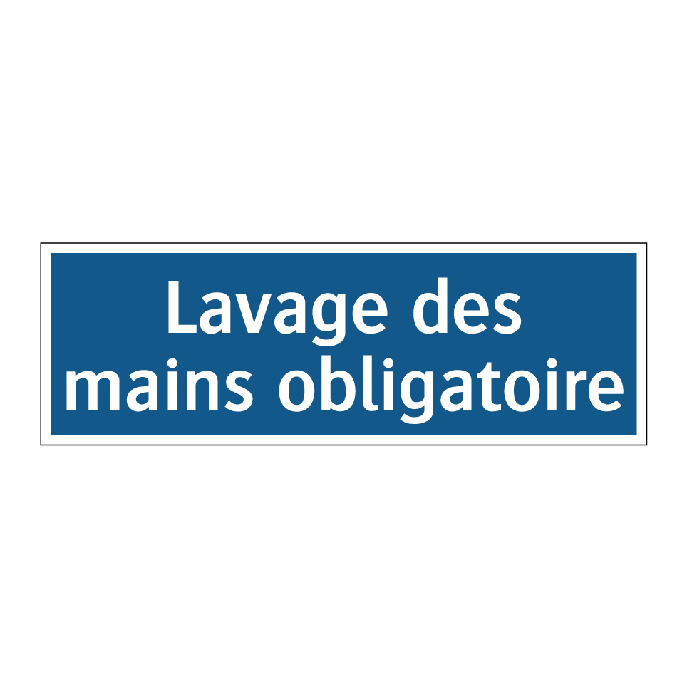 Lavage des mains obligatoire