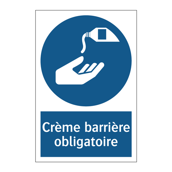 Crème barrière obligatoire
