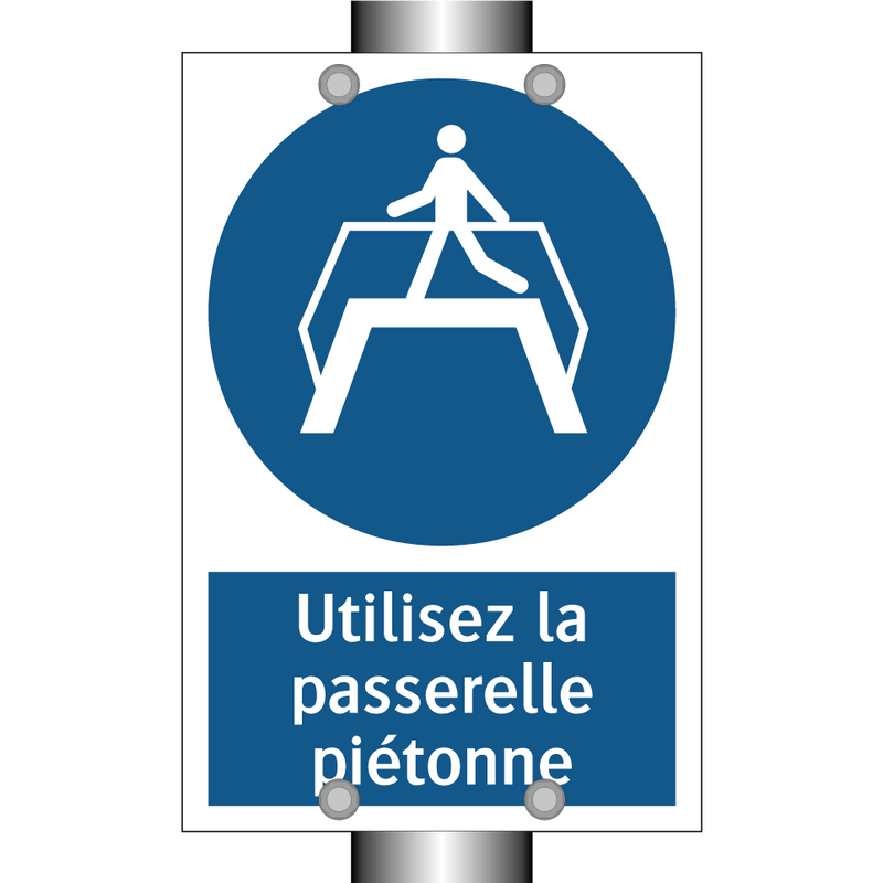Utilisez la passerelle piétonne