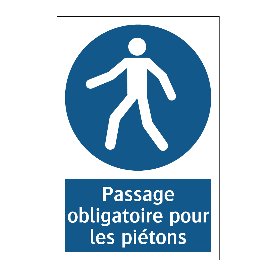 Passage obligatoire pour les piétons
