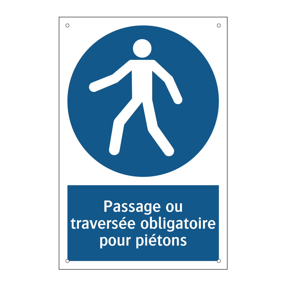 Passage ou traversée obligatoire pour piétons
