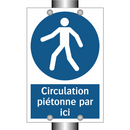 Circulation piétonne par ici