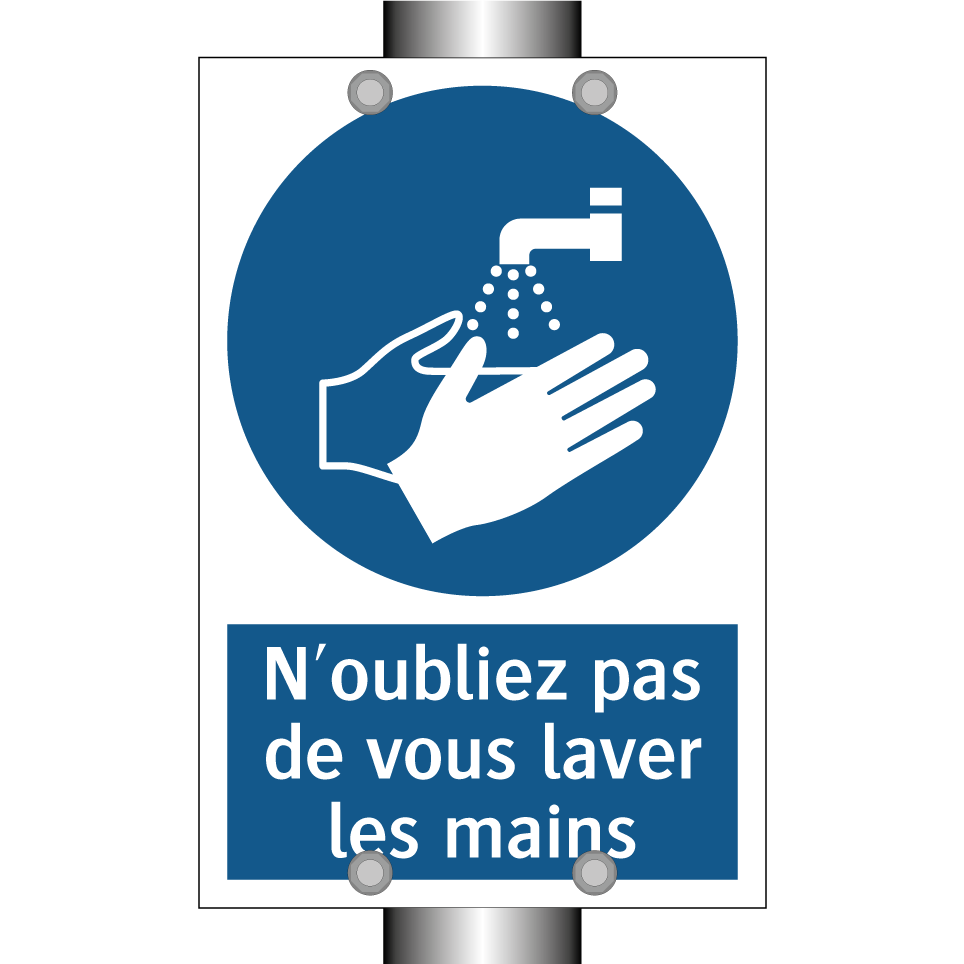 N'oubliez pas de vous laver les mains